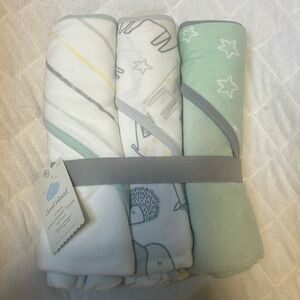 Infant Cloud Island Hooded Towels (3 pack)